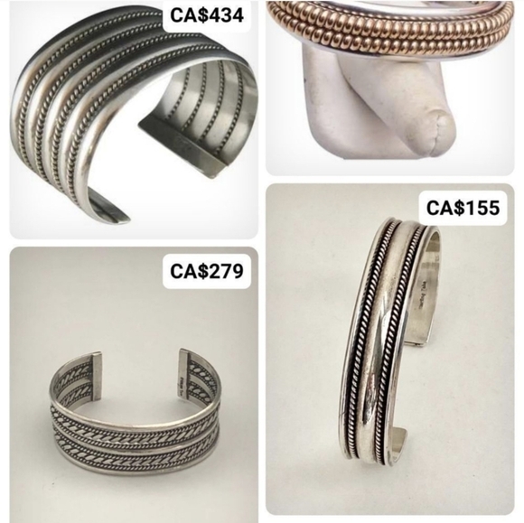 Antique Navajo silver cuff bracelet - Picture 7 of 11